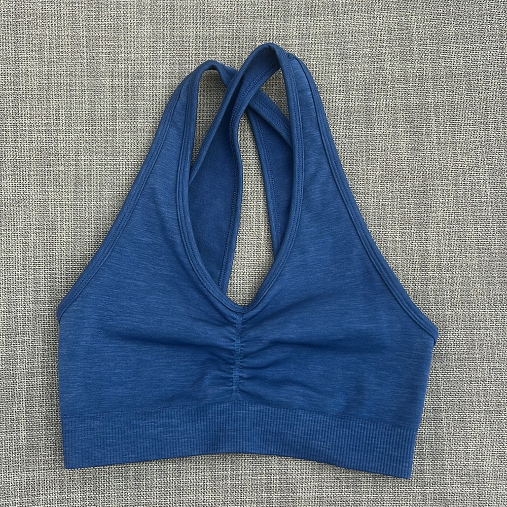 ALPHALETE blue sports bra sze extra small